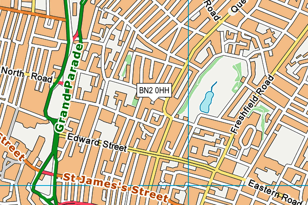 BN2 0HH map - OS VectorMap District (Ordnance Survey) BN2 0HH map - OS VectorMap District (Ordnance Survey)