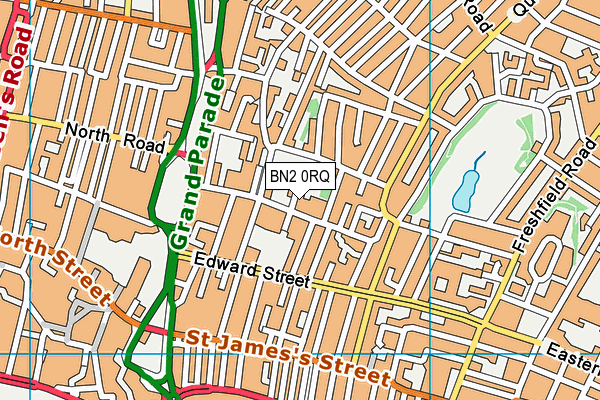 BN2 0RQ map - OS VectorMap District (Ordnance Survey) BN2 0RQ map - OS VectorMap District (Ordnance Survey)