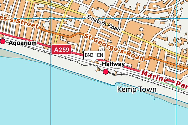 BN2 1EN map - OS VectorMap District (Ordnance Survey) BN2 1EN map - OS VectorMap District (Ordnance Survey)