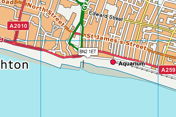 BN2 1ET map - OS VectorMap District (Ordnance Survey)
