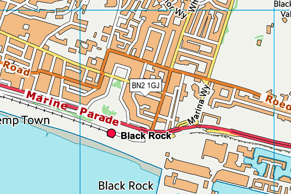 BN2 1GJ map - OS VectorMap District (Ordnance Survey) BN2 1GJ map - OS VectorMap District (Ordnance Survey)