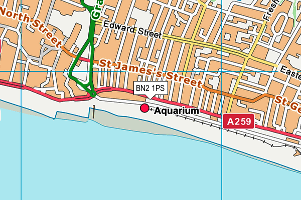 BN2 1PS map - OS VectorMap District (Ordnance Survey) BN2 1PS map - OS VectorMap District (Ordnance Survey)