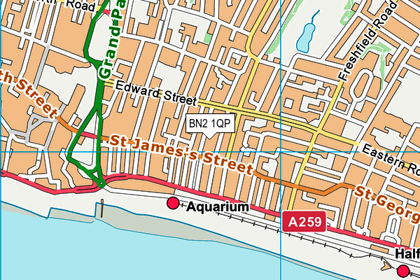 BN2 1QP map - OS VectorMap District (Ordnance Survey) BN2 1QP map - OS VectorMap District (Ordnance Survey)