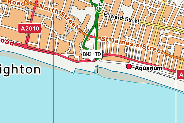 BN2 1TD map - OS VectorMap District (Ordnance Survey) BN2 1TD map - OS VectorMap District (Ordnance Survey)