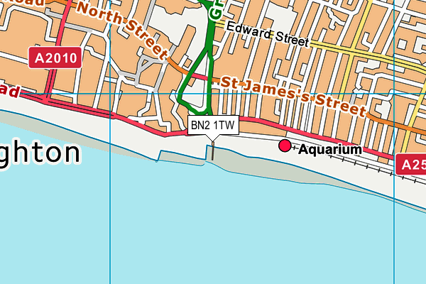 BN2 1TW map - OS VectorMap District (Ordnance Survey) BN2 1TW map - OS VectorMap District (Ordnance Survey)