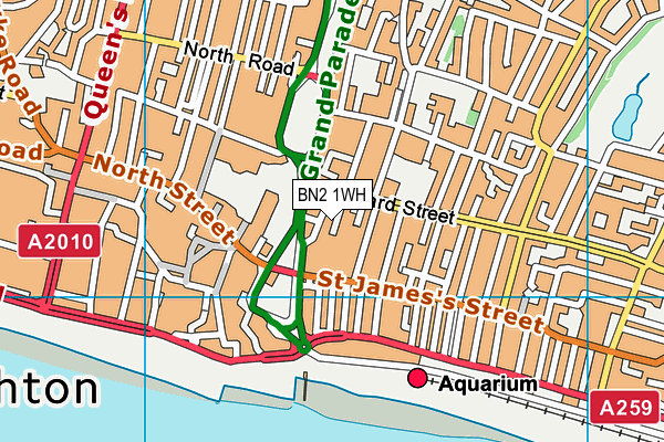 BN2 1WH map - OS VectorMap District (Ordnance Survey)