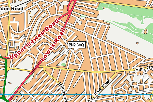 BN2 3AQ map - OS VectorMap District (Ordnance Survey) BN2 3AQ map - OS VectorMap District (Ordnance Survey)