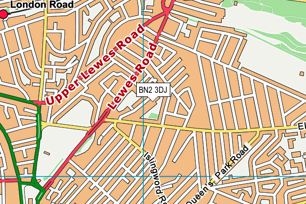 BN2 3DJ map - OS VectorMap District (Ordnance Survey) BN2 3DJ map - OS VectorMap District (Ordnance Survey)