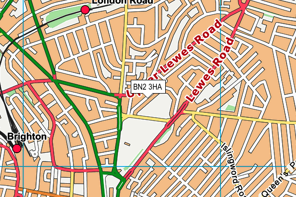 BN2 3HA map - OS VectorMap District (Ordnance Survey) BN2 3HA map - OS VectorMap District (Ordnance Survey)