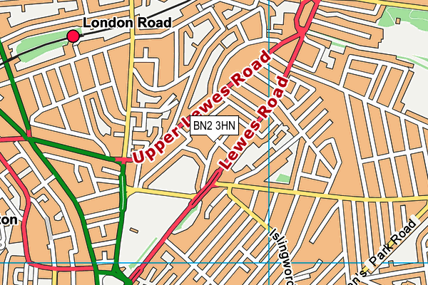 BN2 3HN map - OS VectorMap District (Ordnance Survey) BN2 3HN map - OS VectorMap District (Ordnance Survey)
