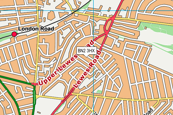 BN2 3HX map - OS VectorMap District (Ordnance Survey) BN2 3HX map - OS VectorMap District (Ordnance Survey)