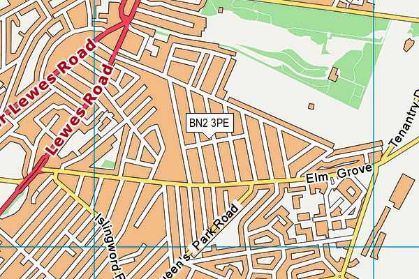 BN2 3PE map - OS VectorMap District (Ordnance Survey) BN2 3PE map - OS VectorMap District (Ordnance Survey)