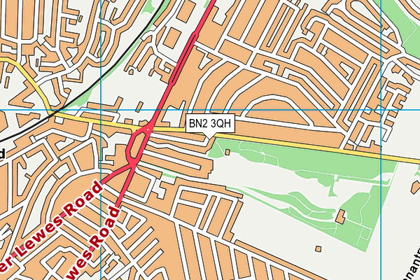 BN2 3QH map - OS VectorMap District (Ordnance Survey) BN2 3QH map - OS VectorMap District (Ordnance Survey)