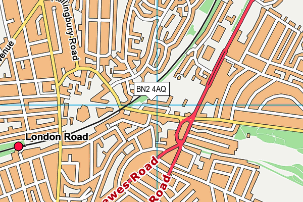 BN2 4AQ map - OS VectorMap District (Ordnance Survey) BN2 4AQ map - OS VectorMap District (Ordnance Survey)