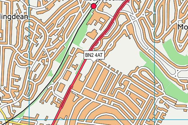 BN2 4AT map - OS VectorMap District (Ordnance Survey) BN2 4AT map - OS VectorMap District (Ordnance Survey)