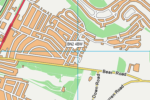 BN2 4BW map - OS VectorMap District (Ordnance Survey) BN2 4BW map - OS VectorMap District (Ordnance Survey)