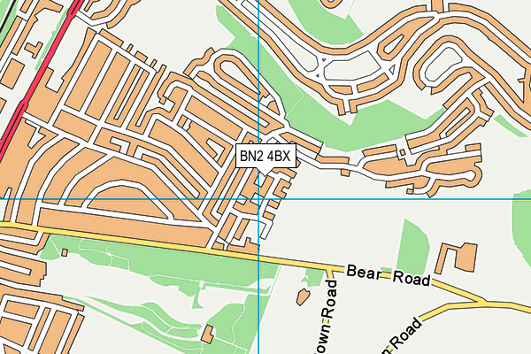 BN2 4BX map - OS VectorMap District (Ordnance Survey) BN2 4BX map - OS VectorMap District (Ordnance Survey)