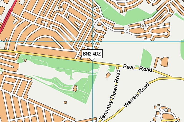 BN2 4DZ map - OS VectorMap District (Ordnance Survey) BN2 4DZ map - OS VectorMap District (Ordnance Survey)