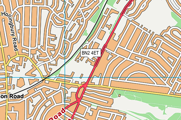 BN2 4ET map - OS VectorMap District (Ordnance Survey) BN2 4ET map - OS VectorMap District (Ordnance Survey)