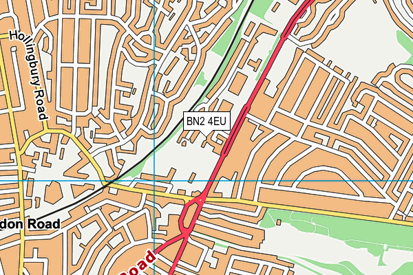 BN2 4EU map - OS VectorMap District (Ordnance Survey) BN2 4EU map - OS VectorMap District (Ordnance Survey)