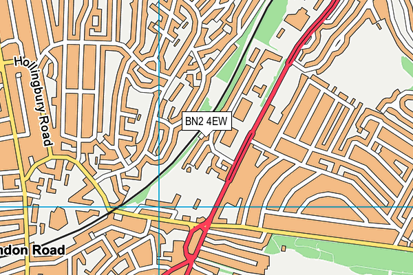 BN2 4EW map - OS VectorMap District (Ordnance Survey) BN2 4EW map - OS VectorMap District (Ordnance Survey)
