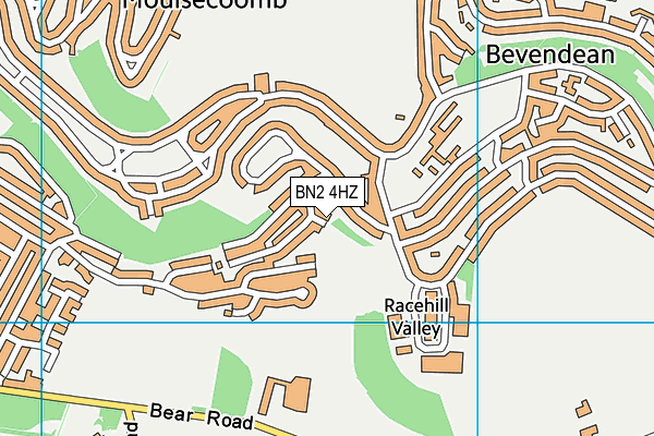 BN2 4HZ map - OS VectorMap District (Ordnance Survey) BN2 4HZ map - OS VectorMap District (Ordnance Survey)