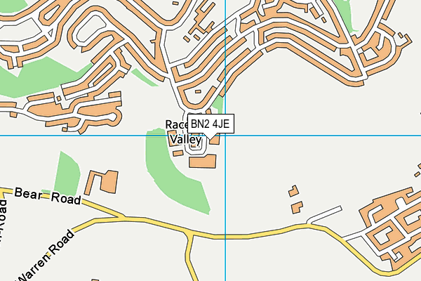 BN2 4JE map - OS VectorMap District (Ordnance Survey) BN2 4JE map - OS VectorMap District (Ordnance Survey)