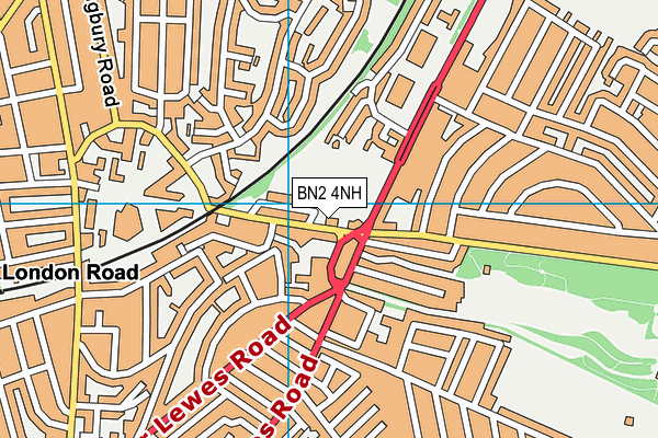 BN2 4NH map - OS VectorMap District (Ordnance Survey) BN2 4NH map - OS VectorMap District (Ordnance Survey)