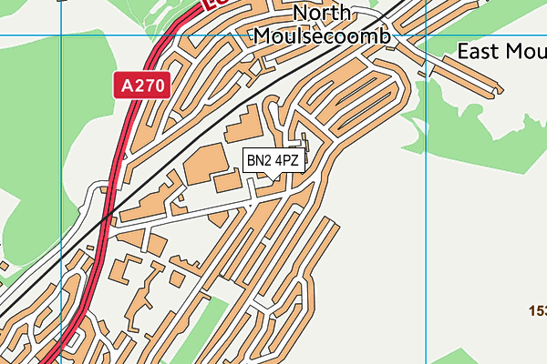 BN2 4PZ map - OS VectorMap District (Ordnance Survey) BN2 4PZ map - OS VectorMap District (Ordnance Survey)