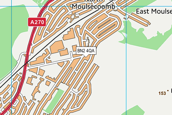 BN2 4QA map - OS VectorMap District (Ordnance Survey) BN2 4QA map - OS VectorMap District (Ordnance Survey)
