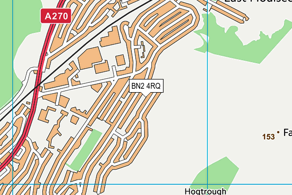 BN2 4RQ map - OS VectorMap District (Ordnance Survey) BN2 4RQ map - OS VectorMap District (Ordnance Survey)