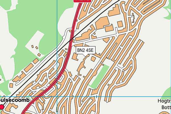 BN2 4SE map - OS VectorMap District (Ordnance Survey) BN2 4SE map - OS VectorMap District (Ordnance Survey)