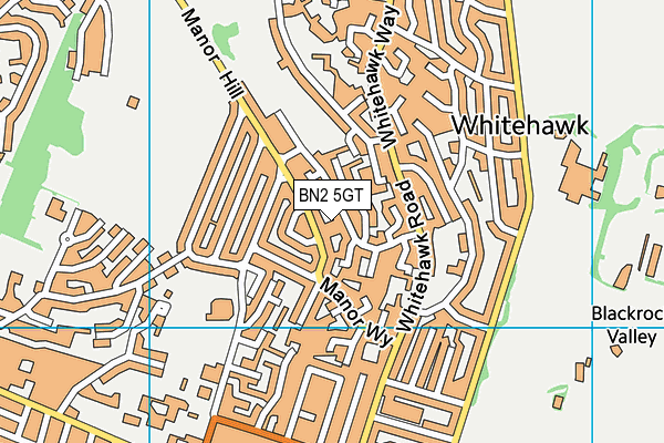 BN2 5GT map - OS VectorMap District (Ordnance Survey) BN2 5GT map - OS VectorMap District (Ordnance Survey)
