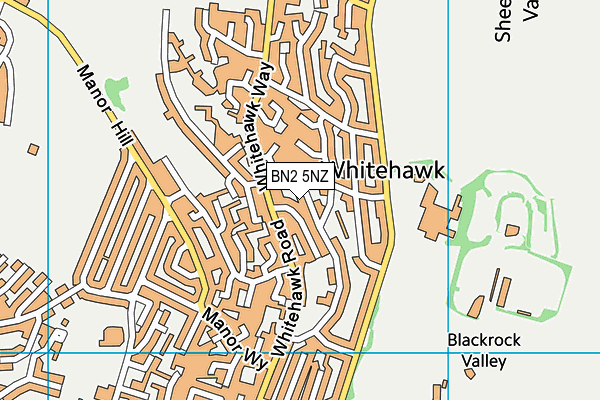 BN2 5NZ map - OS VectorMap District (Ordnance Survey) BN2 5NZ map - OS VectorMap District (Ordnance Survey)