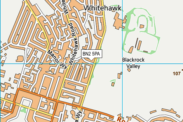 BN2 5PA map - OS VectorMap District (Ordnance Survey) BN2 5PA map - OS VectorMap District (Ordnance Survey)