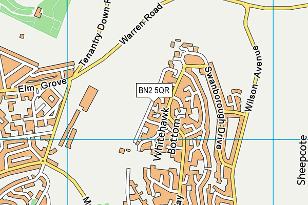 BN2 5QR map - OS VectorMap District (Ordnance Survey) BN2 5QR map - OS VectorMap District (Ordnance Survey)