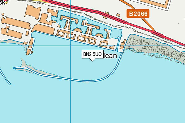 BN2 5UQ map - OS VectorMap District (Ordnance Survey) BN2 5UQ map - OS VectorMap District (Ordnance Survey)