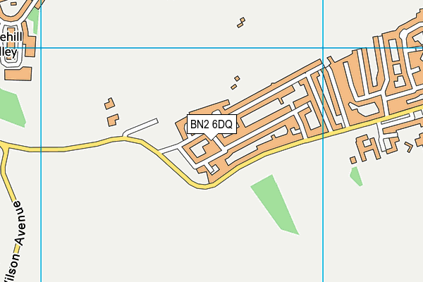 BN2 6DQ map - OS VectorMap District (Ordnance Survey) BN2 6DQ map - OS VectorMap District (Ordnance Survey)
