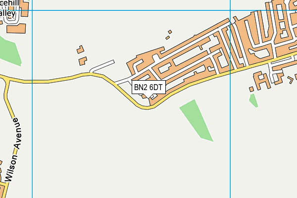 BN2 6DT map - OS VectorMap District (Ordnance Survey) BN2 6DT map - OS VectorMap District (Ordnance Survey)