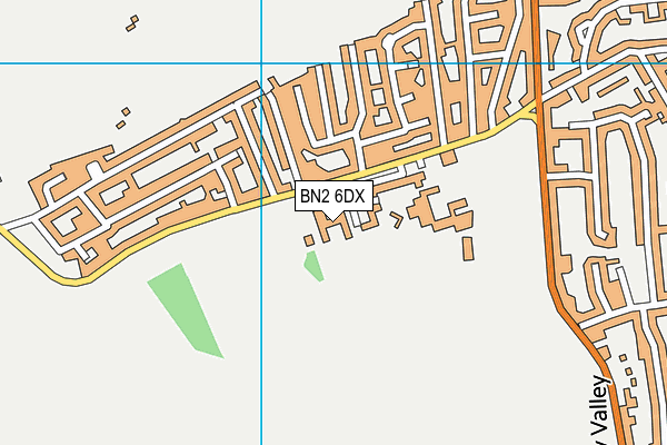 BN2 6DX map - OS VectorMap District (Ordnance Survey) BN2 6DX map - OS VectorMap District (Ordnance Survey)