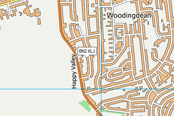 BN2 6LJ map - OS VectorMap District (Ordnance Survey) BN2 6LJ map - OS VectorMap District (Ordnance Survey)