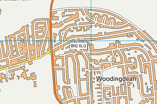BN2 6LQ map - OS VectorMap District (Ordnance Survey) BN2 6LQ map - OS VectorMap District (Ordnance Survey)