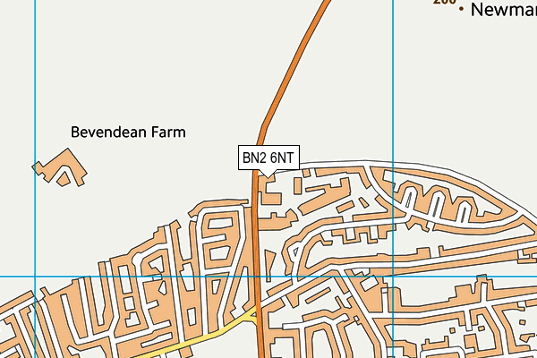 BN2 6NT map - OS VectorMap District (Ordnance Survey) BN2 6NT map - OS VectorMap District (Ordnance Survey)