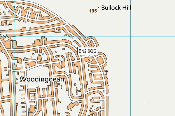 BN2 6QG map - OS VectorMap District (Ordnance Survey) BN2 6QG map - OS VectorMap District (Ordnance Survey)