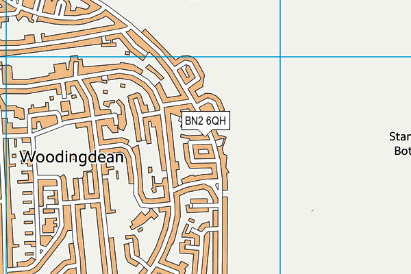 BN2 6QH map - OS VectorMap District (Ordnance Survey) BN2 6QH map - OS VectorMap District (Ordnance Survey)