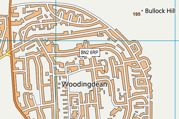 BN2 6RP map - OS VectorMap District (Ordnance Survey) BN2 6RP map - OS VectorMap District (Ordnance Survey)