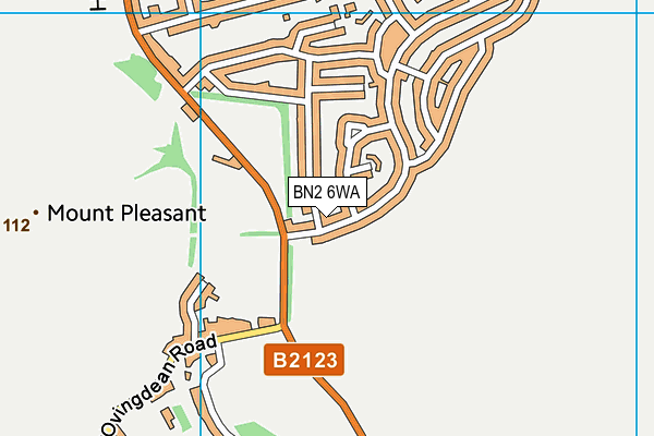 BN2 6WA map - OS VectorMap District (Ordnance Survey) BN2 6WA map - OS VectorMap District (Ordnance Survey)