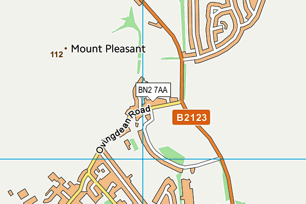 BN2 7AA map - OS VectorMap District (Ordnance Survey) BN2 7AA map - OS VectorMap District (Ordnance Survey)