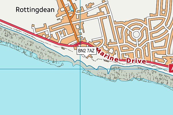 BN2 7AZ map - OS VectorMap District (Ordnance Survey) BN2 7AZ map - OS VectorMap District (Ordnance Survey)