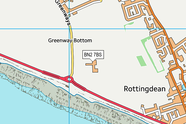 BN2 7BS map - OS VectorMap District (Ordnance Survey) BN2 7BS map - OS VectorMap District (Ordnance Survey)